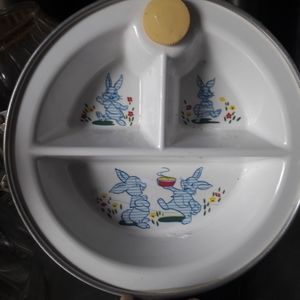 Vintage Excello Warming Baby Dish